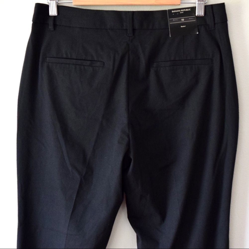 BANANA REPUBLIC Factory High-Rise Bootcut Pant, Black, Size 10 NWT Retail $80 - Picture 8 of 15